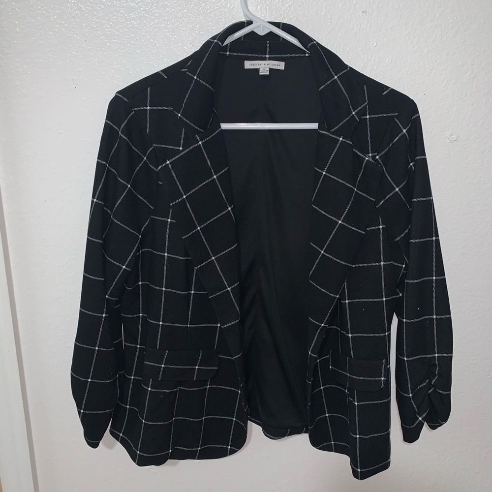 Black GridLine Blazer
